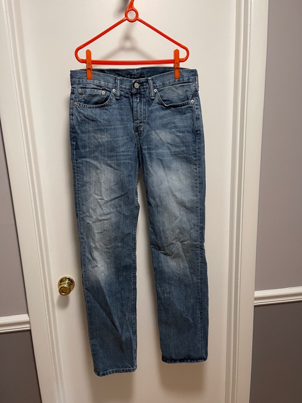 Levi's Faded Blue Straight Jeans